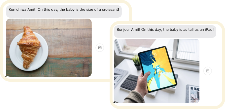 New Project: How big is the baby?